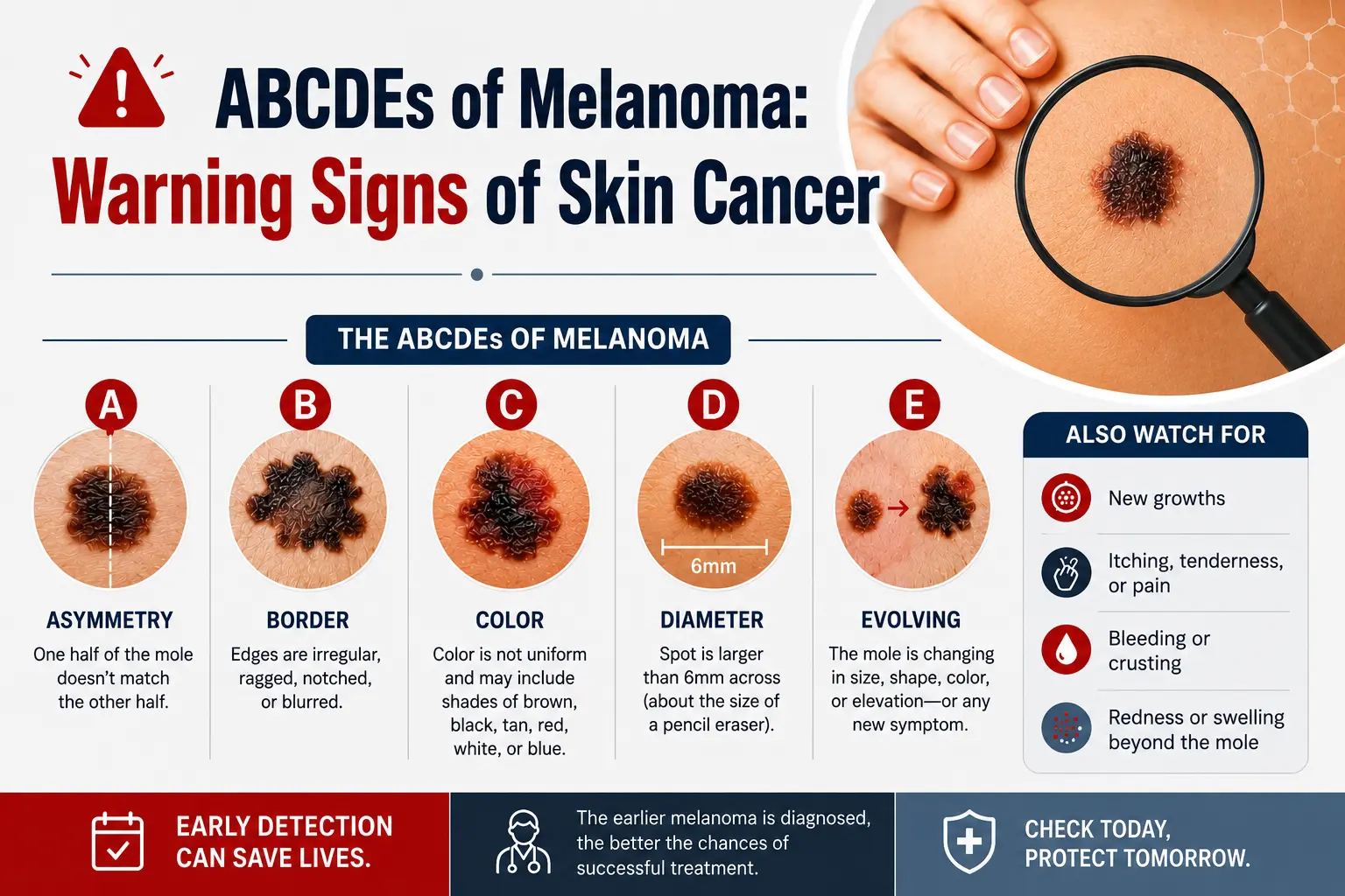 ABCDE Rule for Suspicious Moles