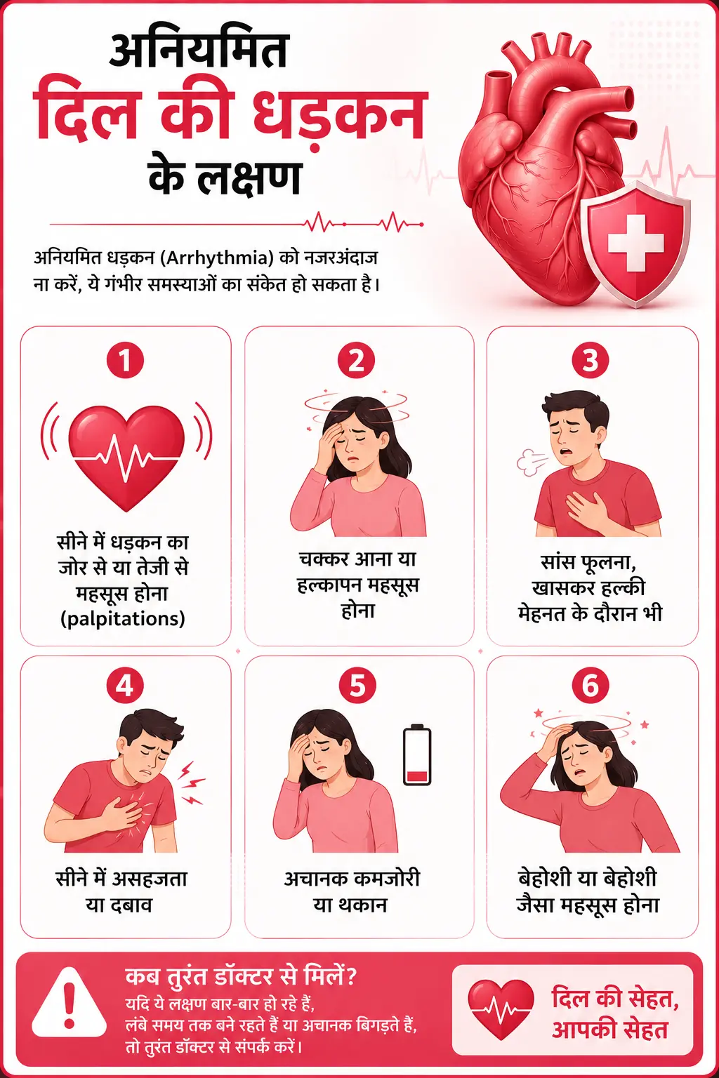 symptoms of irregular heart beat , arrhythmia