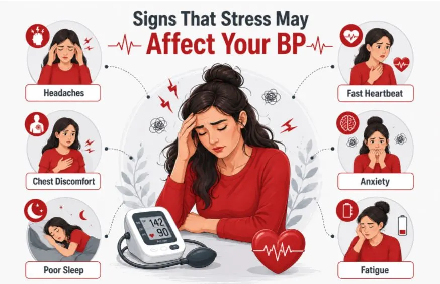 Signs that your high blood pressure is due to stress