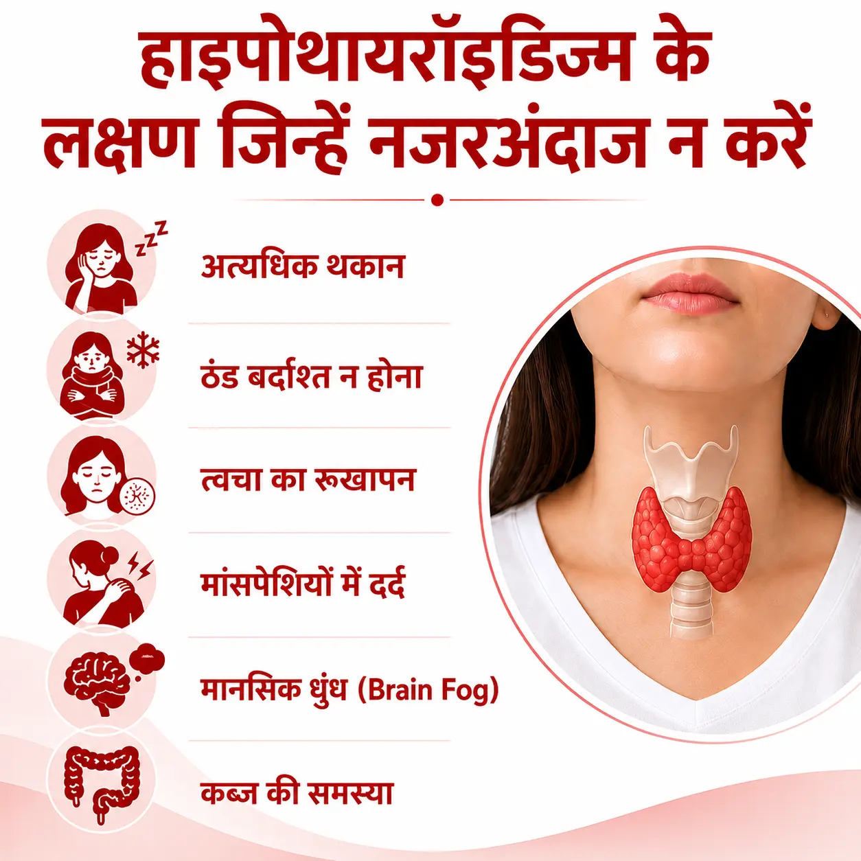 Symptoms of hypothyroidism